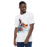 Nebula Origami pattern on Men's Crew Neck T-Shirt.